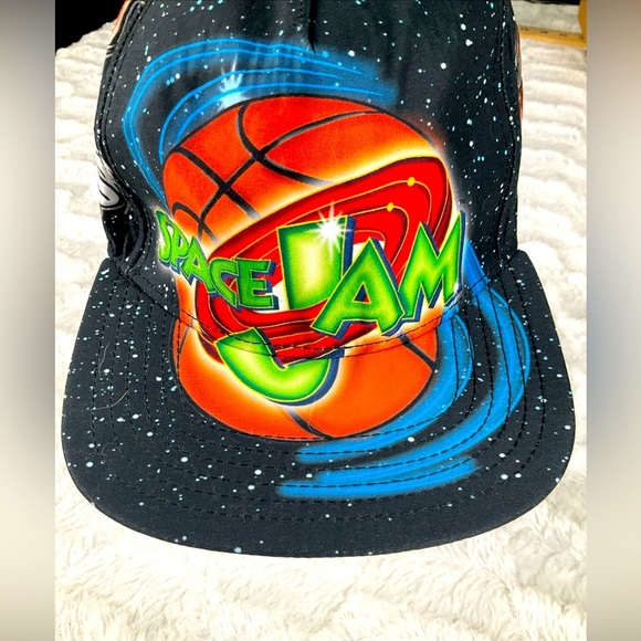 Space Jam Unisex SnapBack Adjustable Baseball Hat Vintage 1996 Movie Jordan - Picture 2 of 8